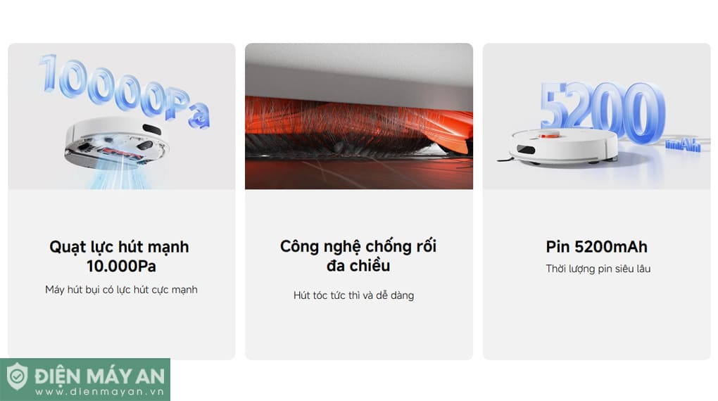 Robot hút bụi lau nhà Xiaomi Vacuum H40 BHR07XBEU